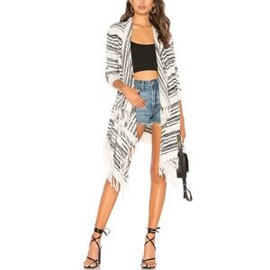 Linen Drape Front Cardigan | Chaser